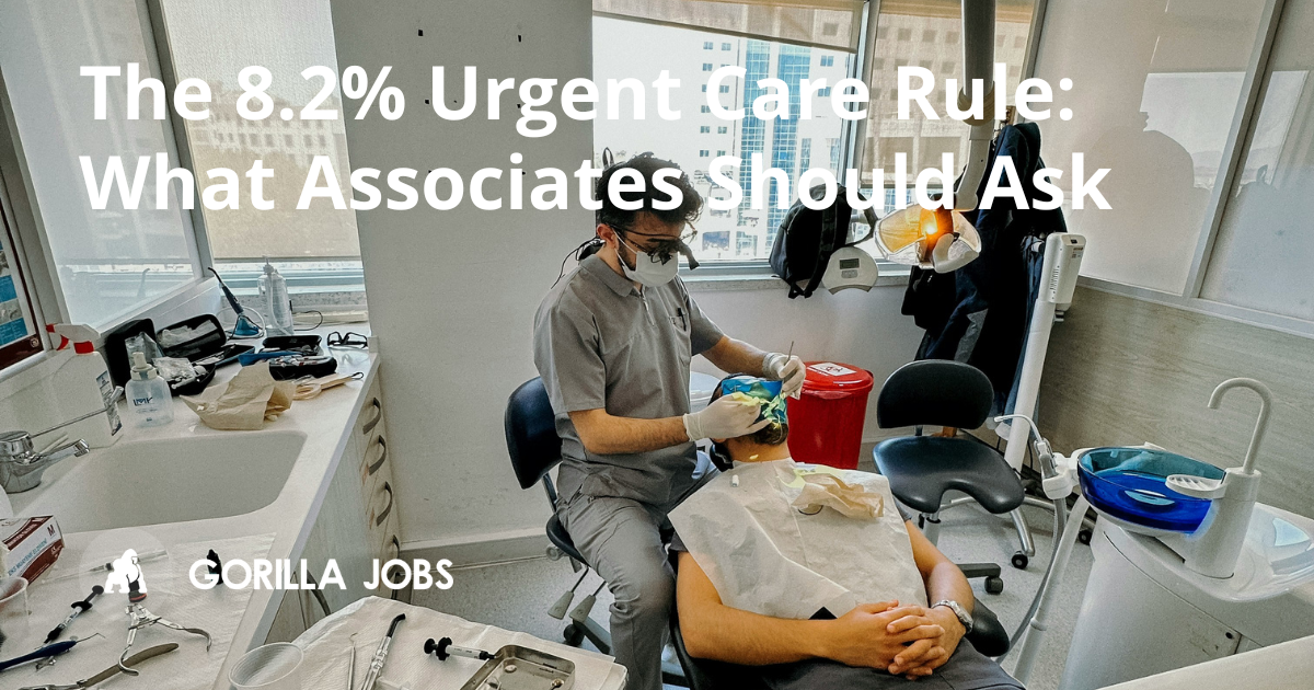 The 8.2% urgent care rule: what associates must ask principals